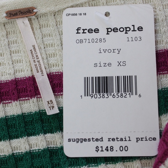 Free People Gidget Striped Knit Sweater Dress - Picture 8 of 8